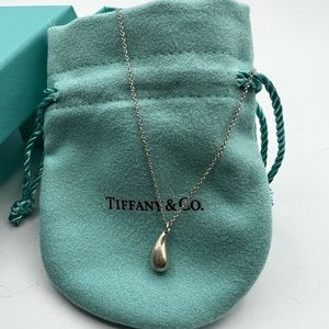 Tiffany and Co sterling teardrop necklace.